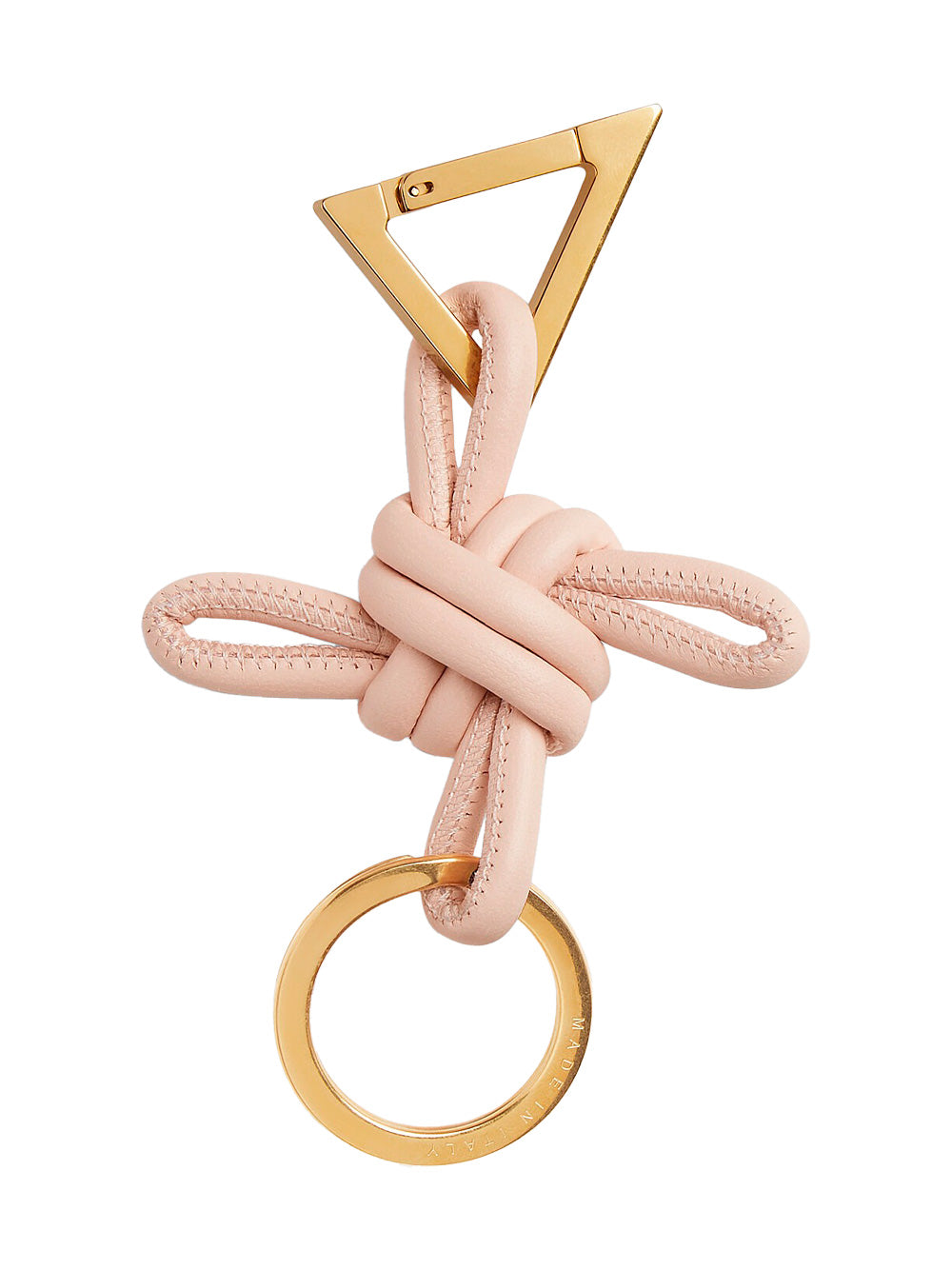 DOUBLE KNOT TRIANGLE KEY RING