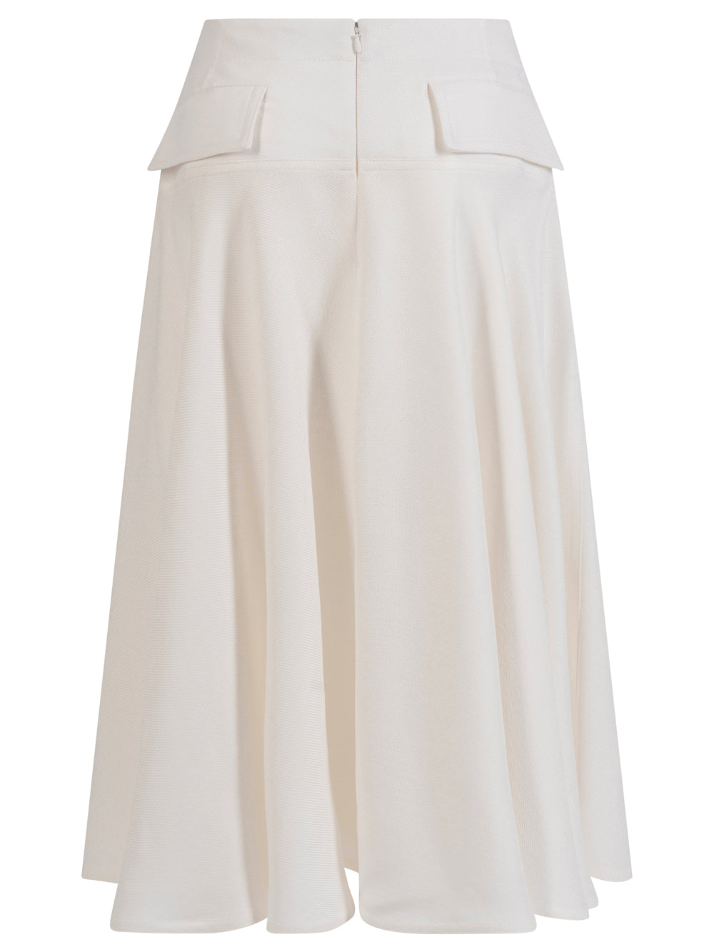 VISCOSE MELANGE FLUID SKIRT