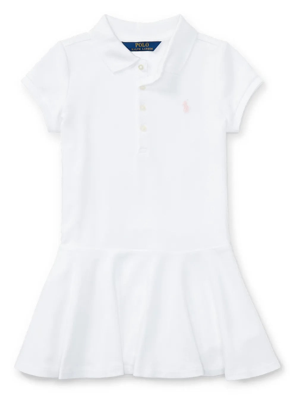 STRETCH MESH POLO DRESS
