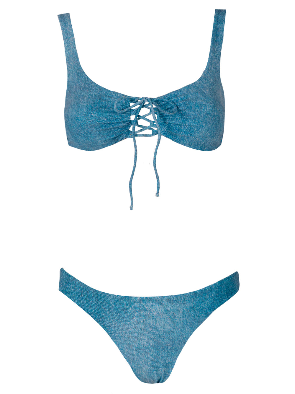 DENIM-EFFECT BIKINI