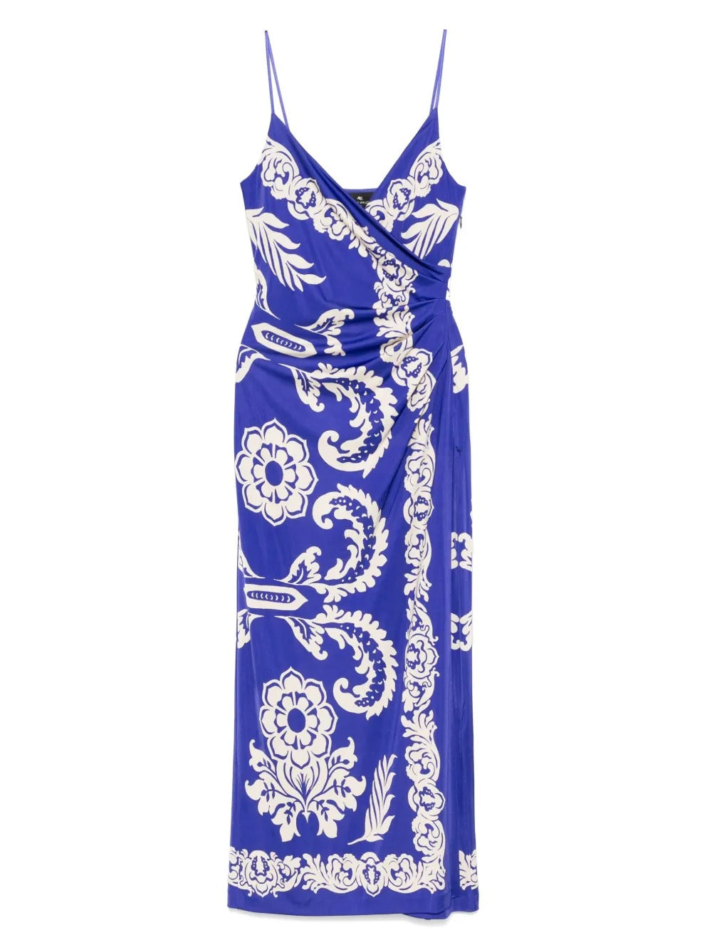 PAISLEY-PRINT LONG DRESS