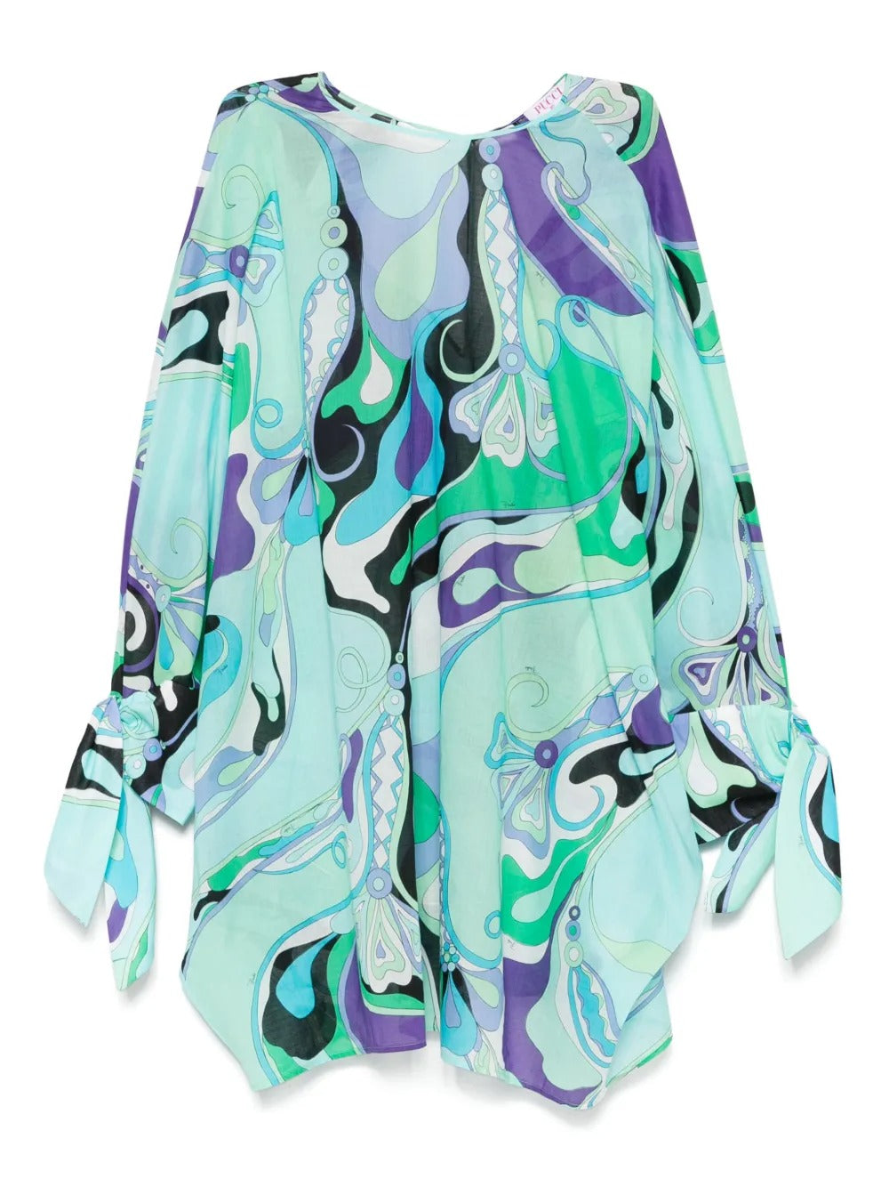 ORCHIDEE-PRINT SHORT KAFTAN