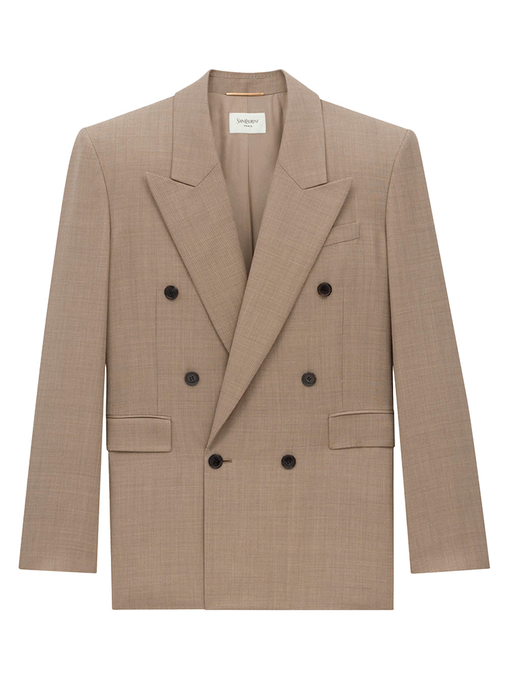 DOUBLE-BREASTED JACKET IN CAVIAR WOOL