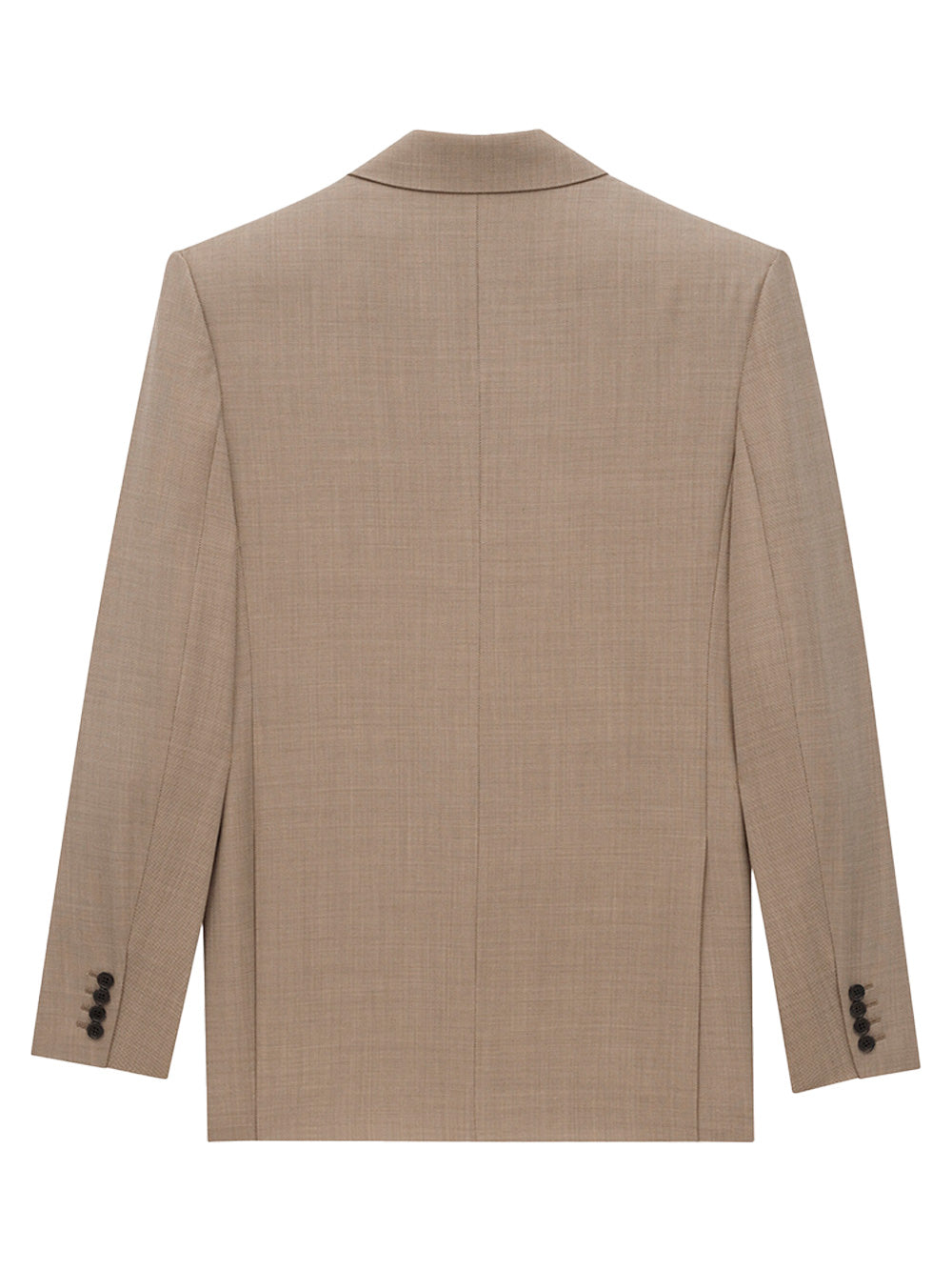 DOUBLE-BREASTED JACKET IN CAVIAR WOOL