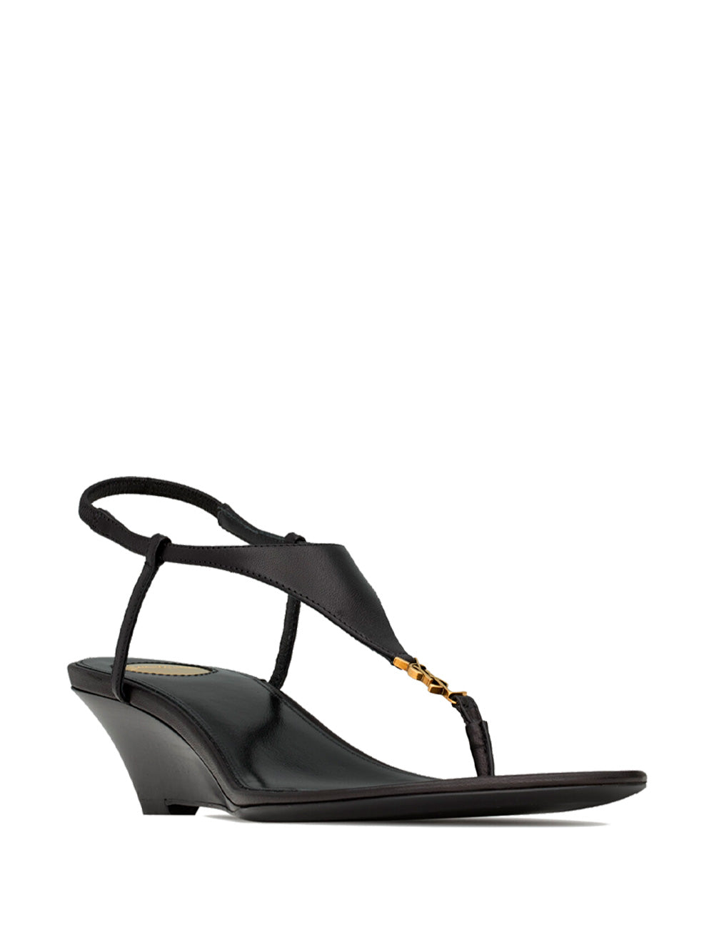 CASSANDRA SMOOTH LEATHER WEDGE SANDALS