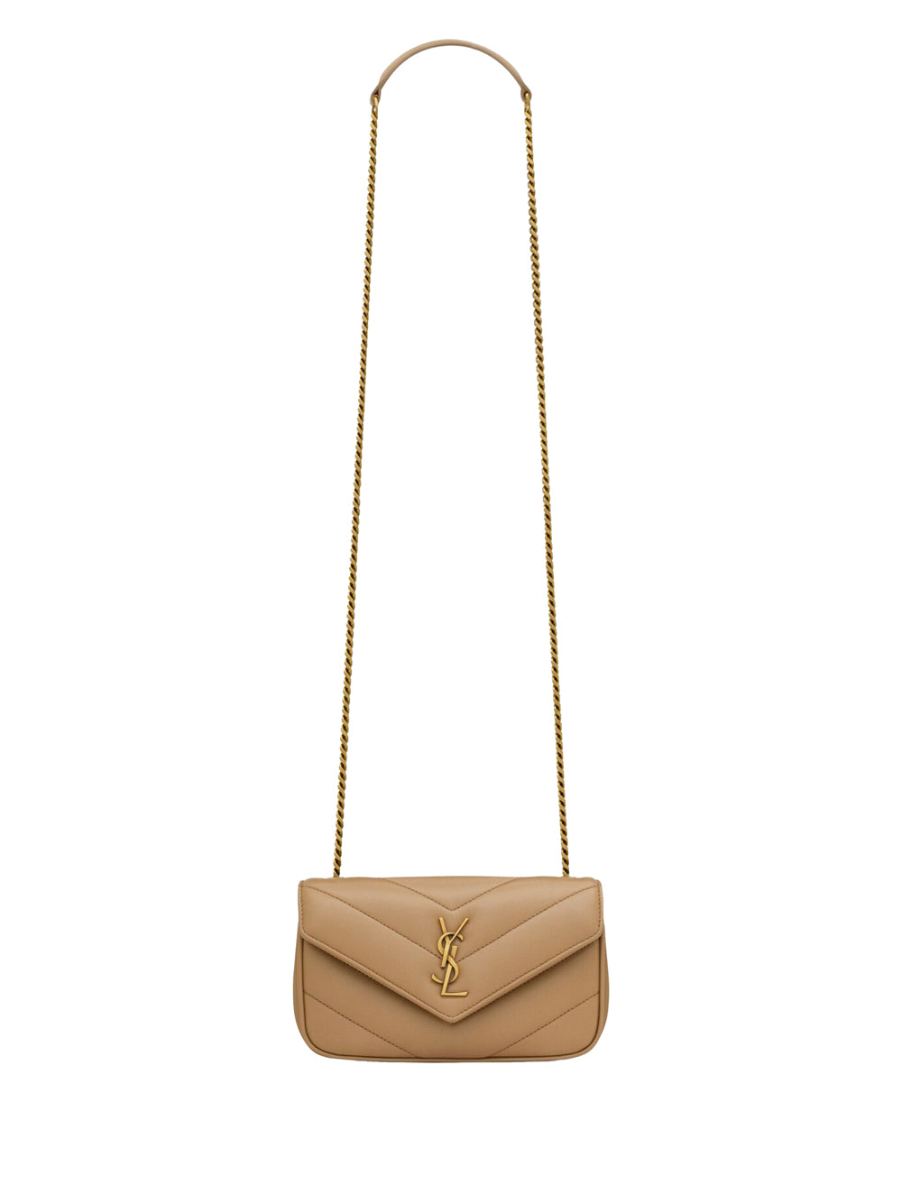 LOULOU MINI CHAIN BAG IN LAMBSKIN