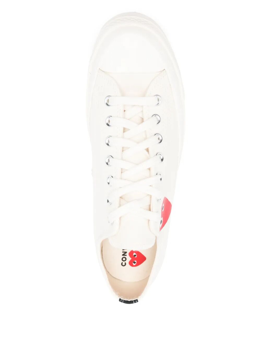 CHUCK TAILOR RED HEART LOW TOP SNEAKERS