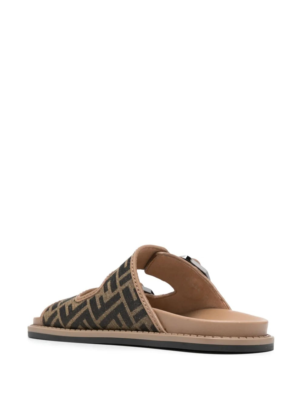 FEEL FF JACQUARD FABRIC SANDALS