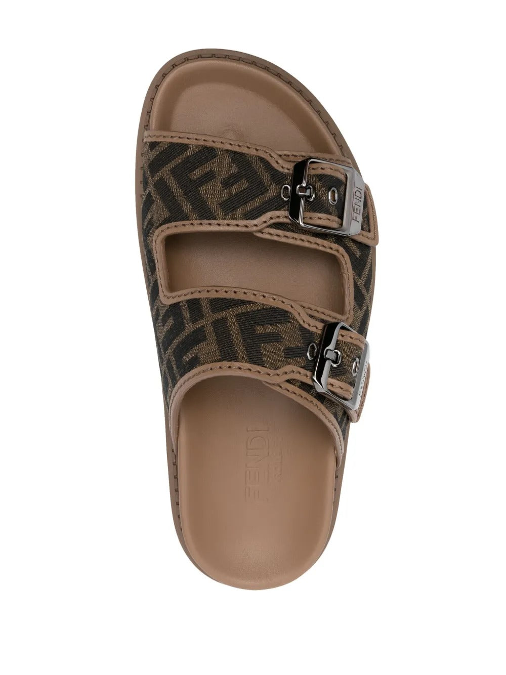 FEEL FF JACQUARD FABRIC SANDALS