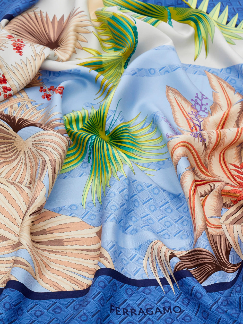 DUNE PRINT SILK SCARF