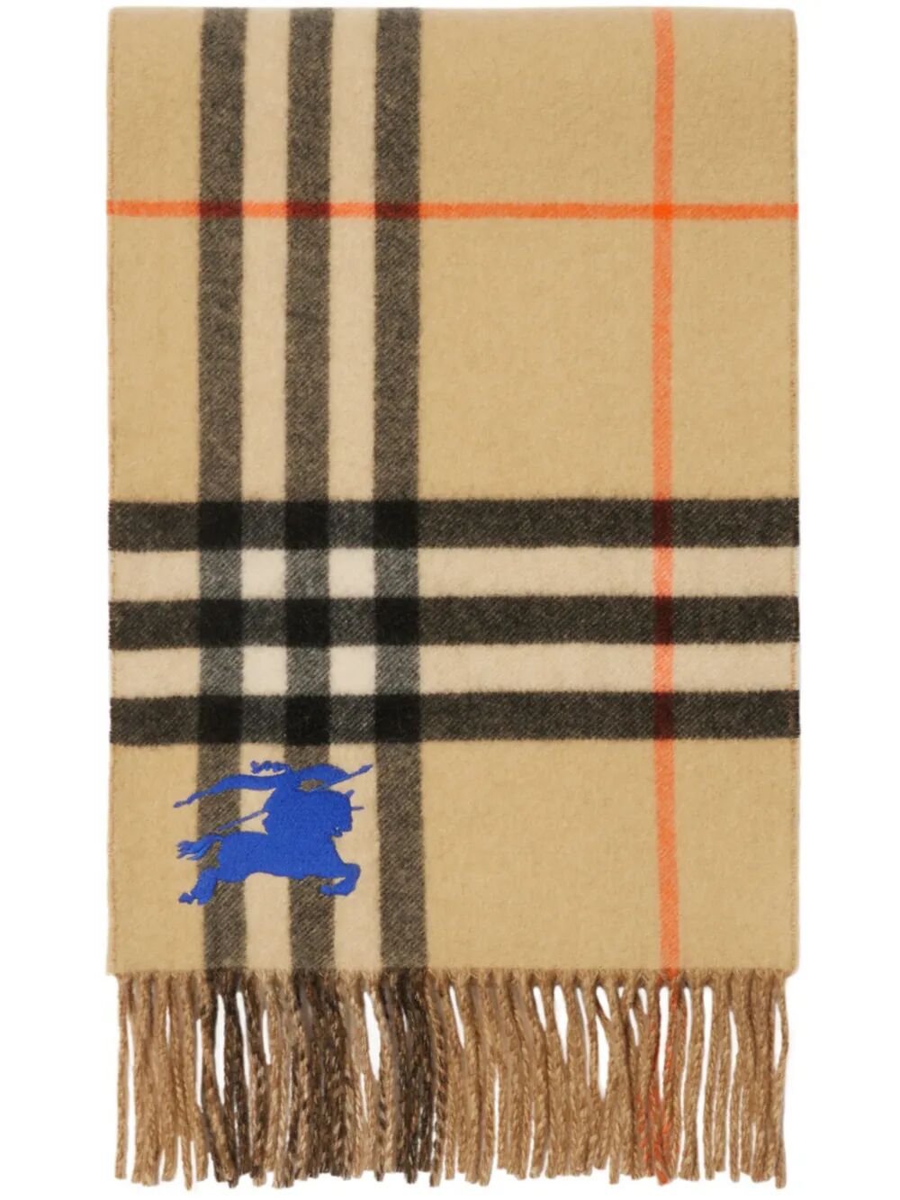 REVERSIBLE EKD CHECK CASHMERE SCARF