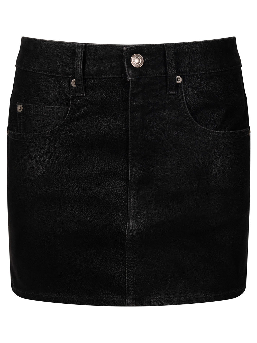 KIMMY FAUX LEATHER MINISKIRT