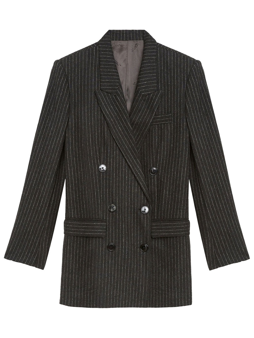JEVIMA STRIPED WOOL SUIT JACKET