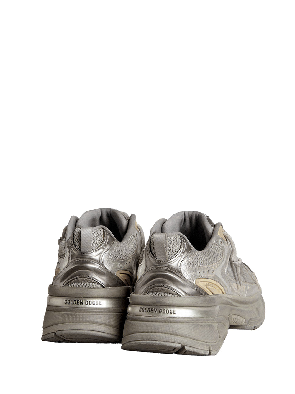 LIGHTSTAR SNEAKERS IN LAMINATED LEATHER AND MESH