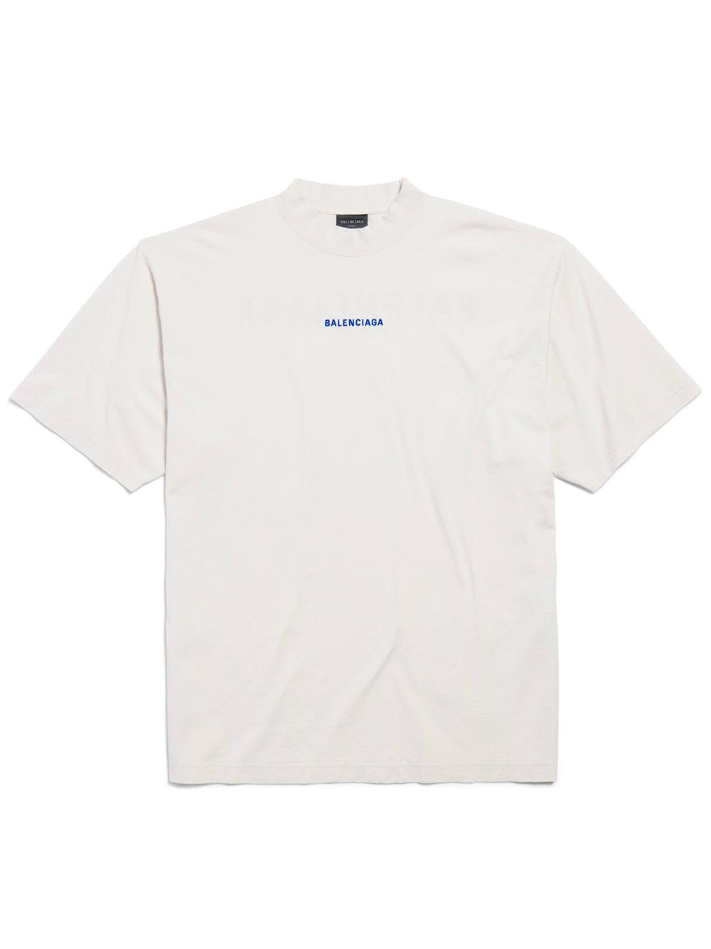 BACK T-SHIRT MEDIUM FIT IN DIRTY WHITE/BLUE
