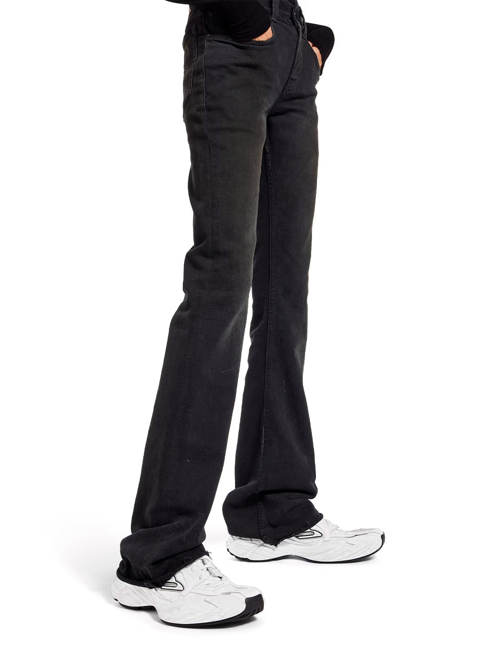 MONDAY COWSKIN AND POLYESTER SNEAKERS