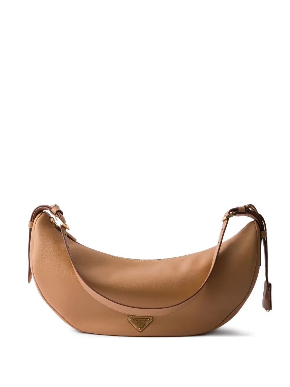 DEMI-LUNE LARGE LEATHER SHOULDER BAG
