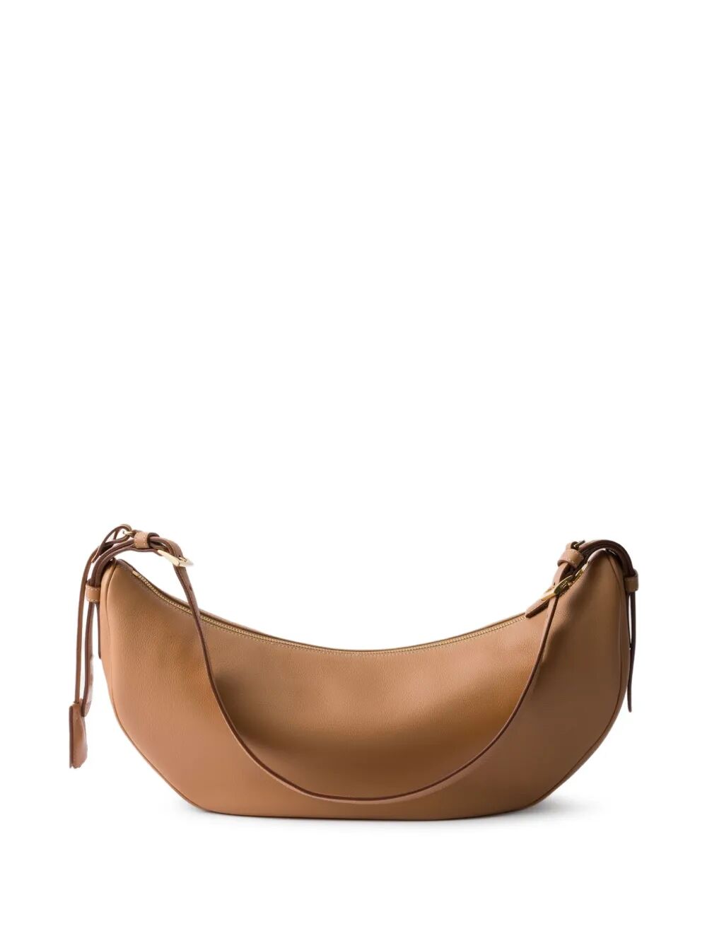 DEMI-LUNE LARGE LEATHER SHOULDER BAG