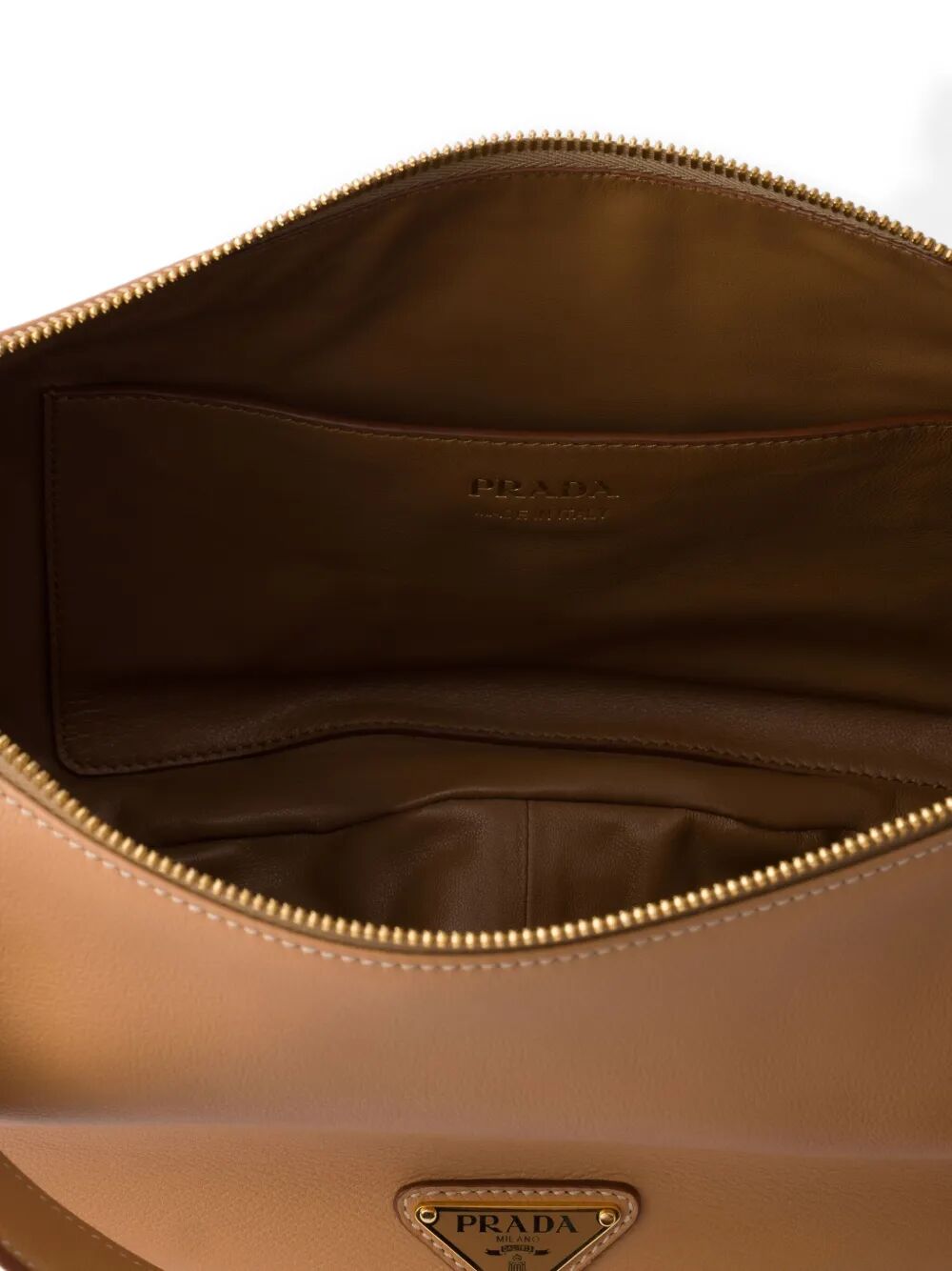 DEMI-LUNE LARGE LEATHER SHOULDER BAG