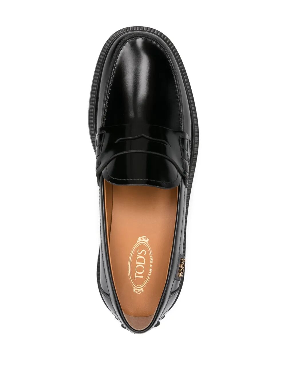 SHADED FINISHING LEATHER PENNY LOAFERS