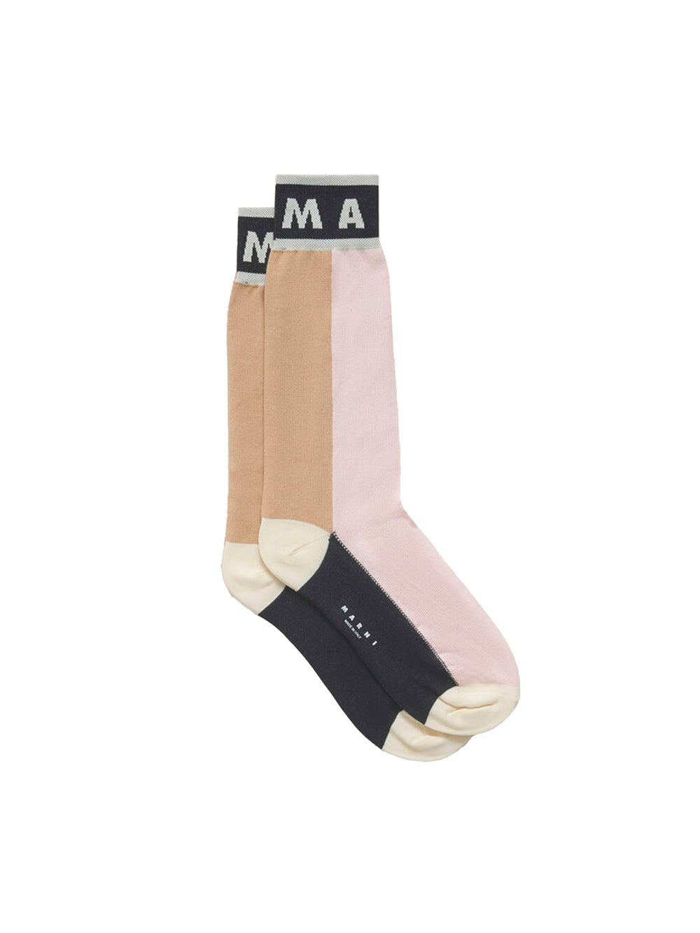 CALZINI ROSA IN COTONE COLOR BLOCK