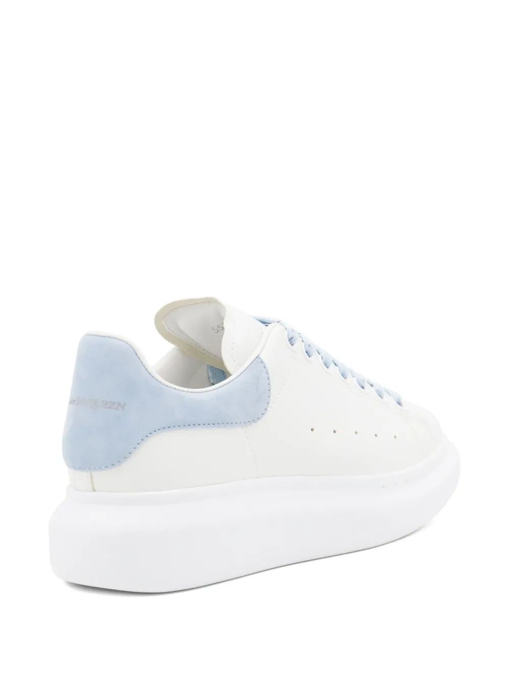 OVERSIZED SNEAKERS IN WHITE/POWDER BLUE