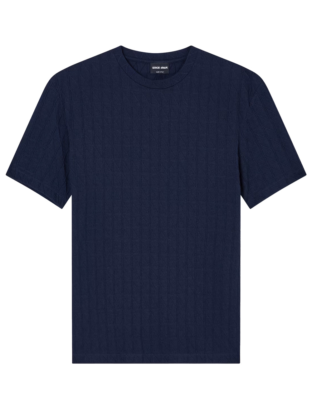 ASV STRETCH VISCOSE AND CASHMERE BLEND CREW NECK T-SHIRT