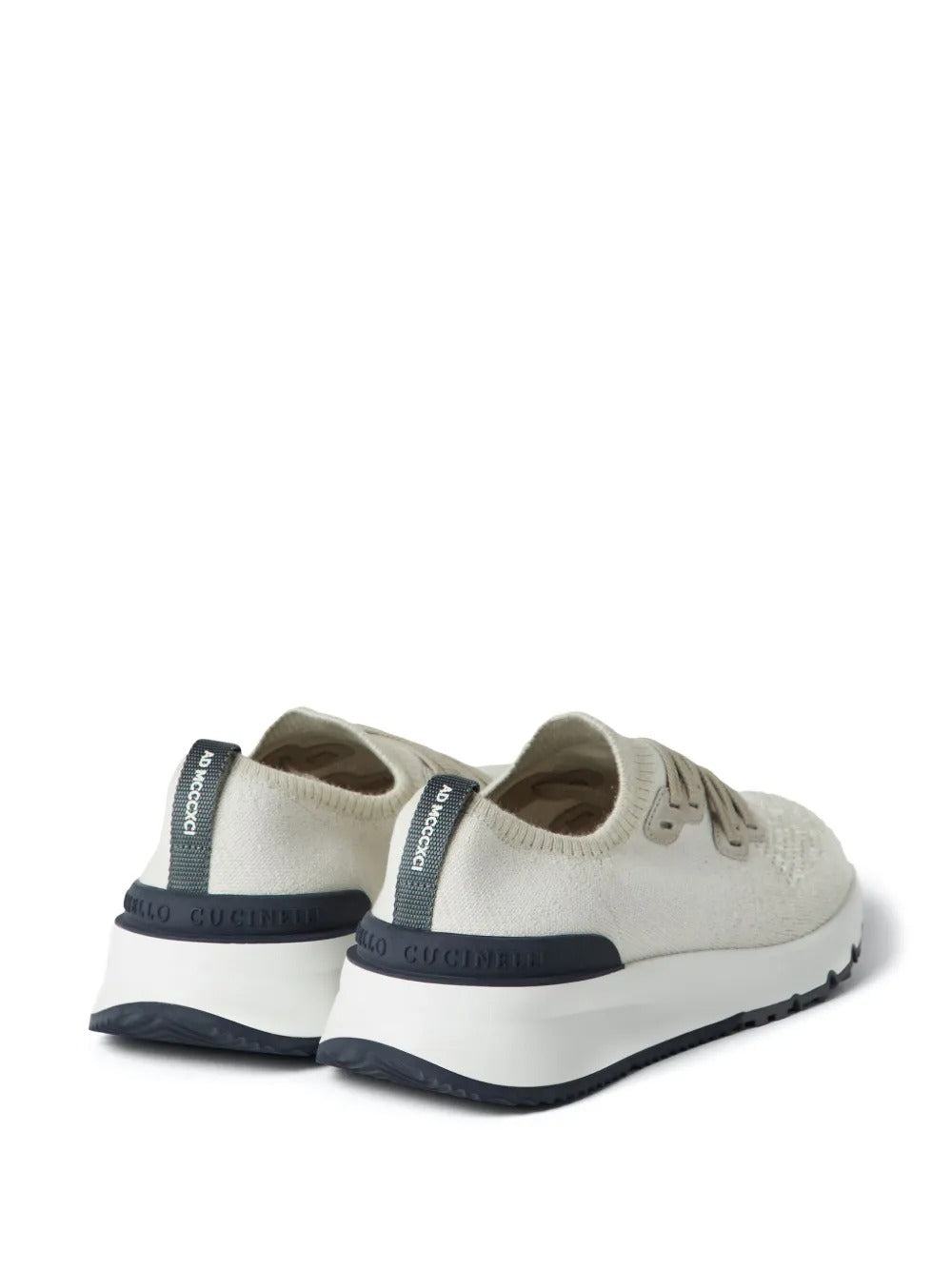 COTTON CHINÉ KNIT RUNNER SNEAKERS