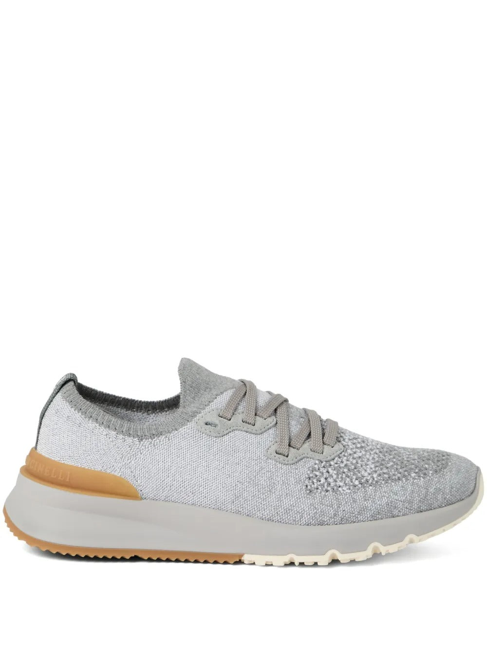 COTTON CHINÉ KNIT RUNNER SNEAKERS