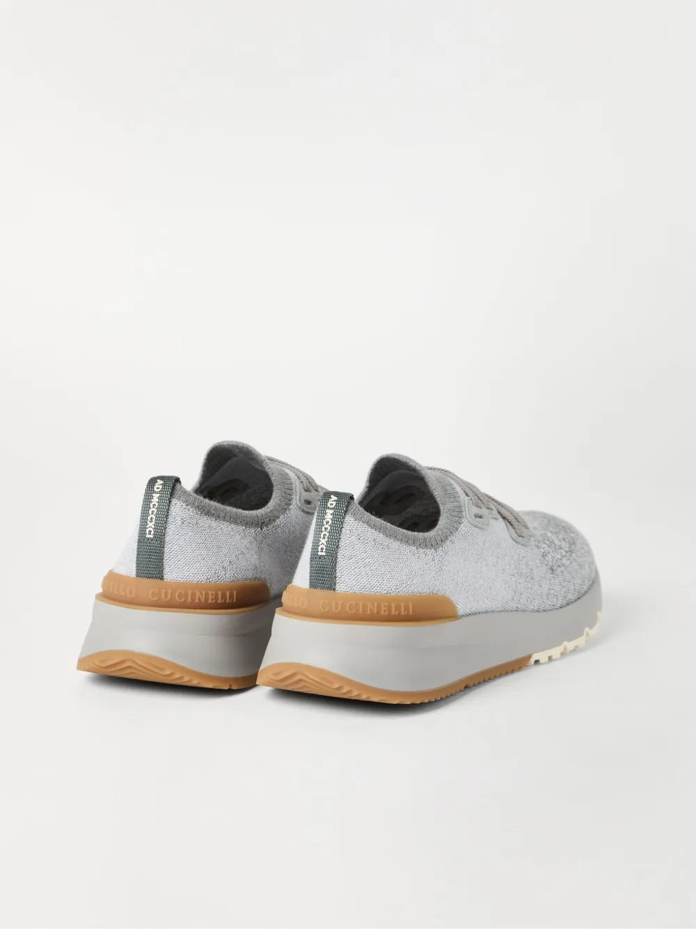 COTTON CHINÉ KNIT RUNNER SNEAKERS