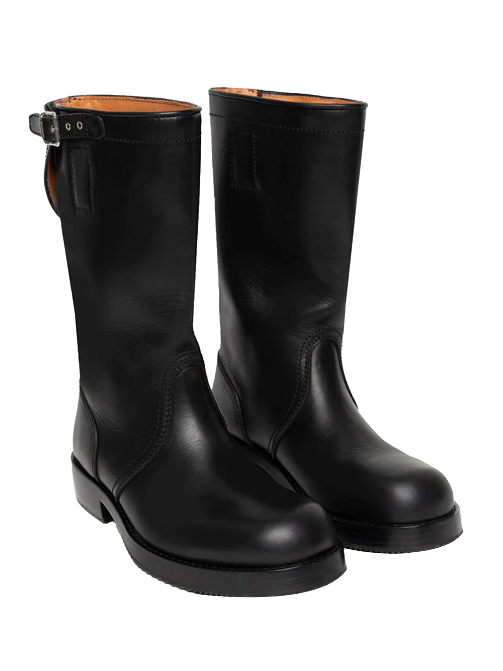 STIVALI BIKER IN PELLE