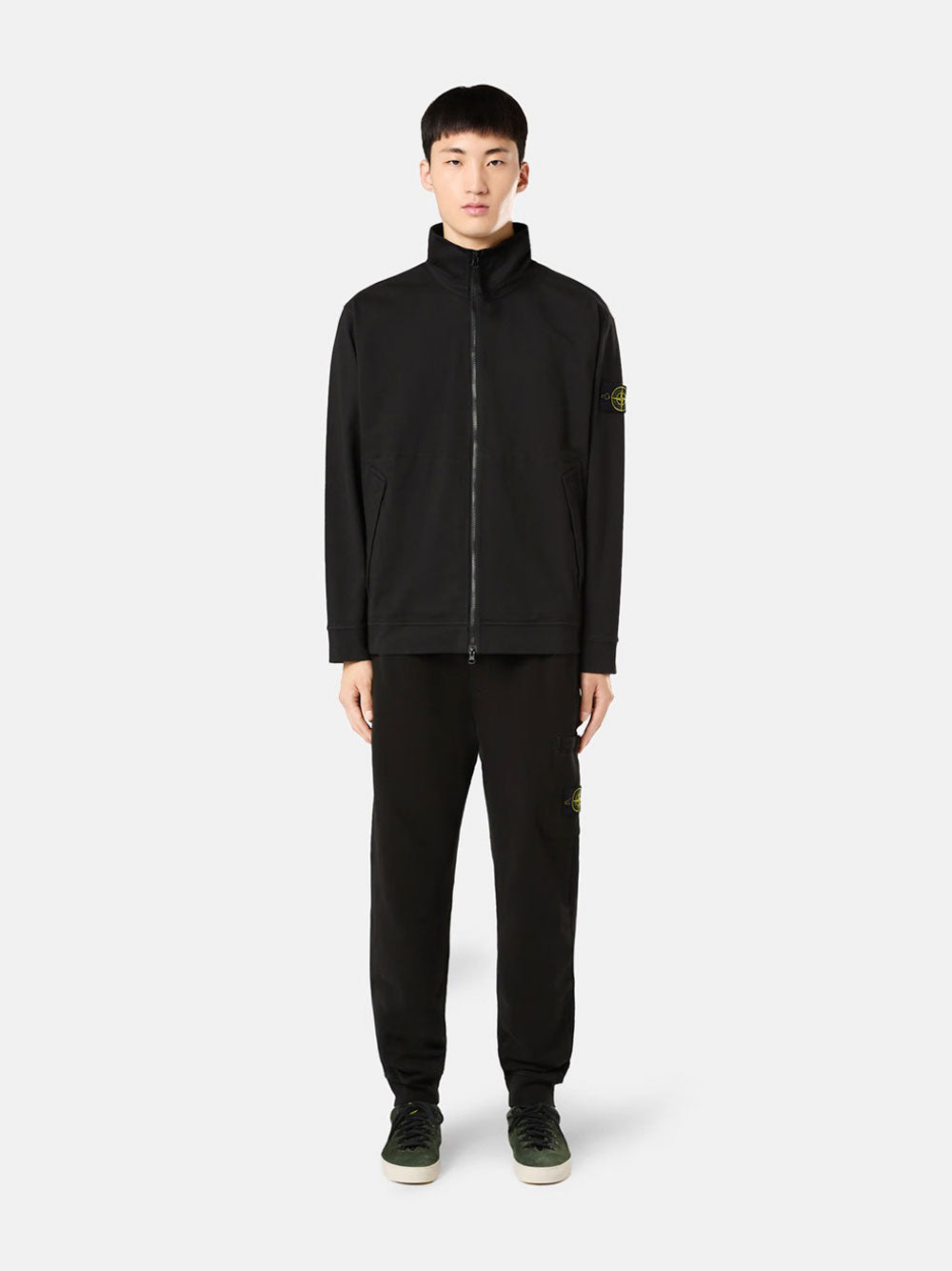 COTTON FLEECE SWEATPANTS WITH ELASTICATED WAISTBAND