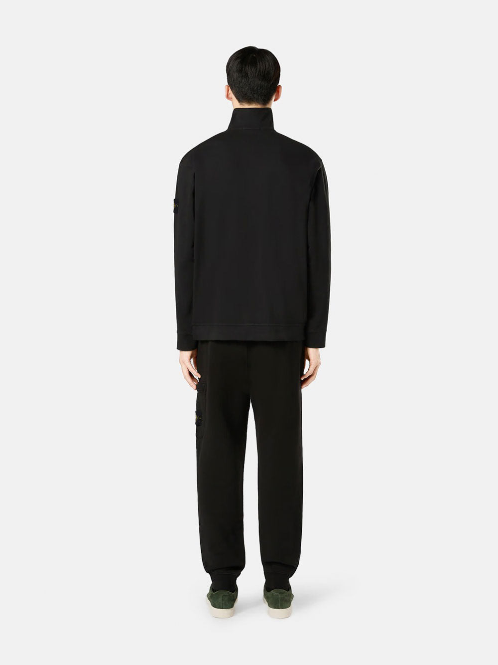 COTTON FLEECE SWEATPANTS WITH ELASTICATED WAISTBAND