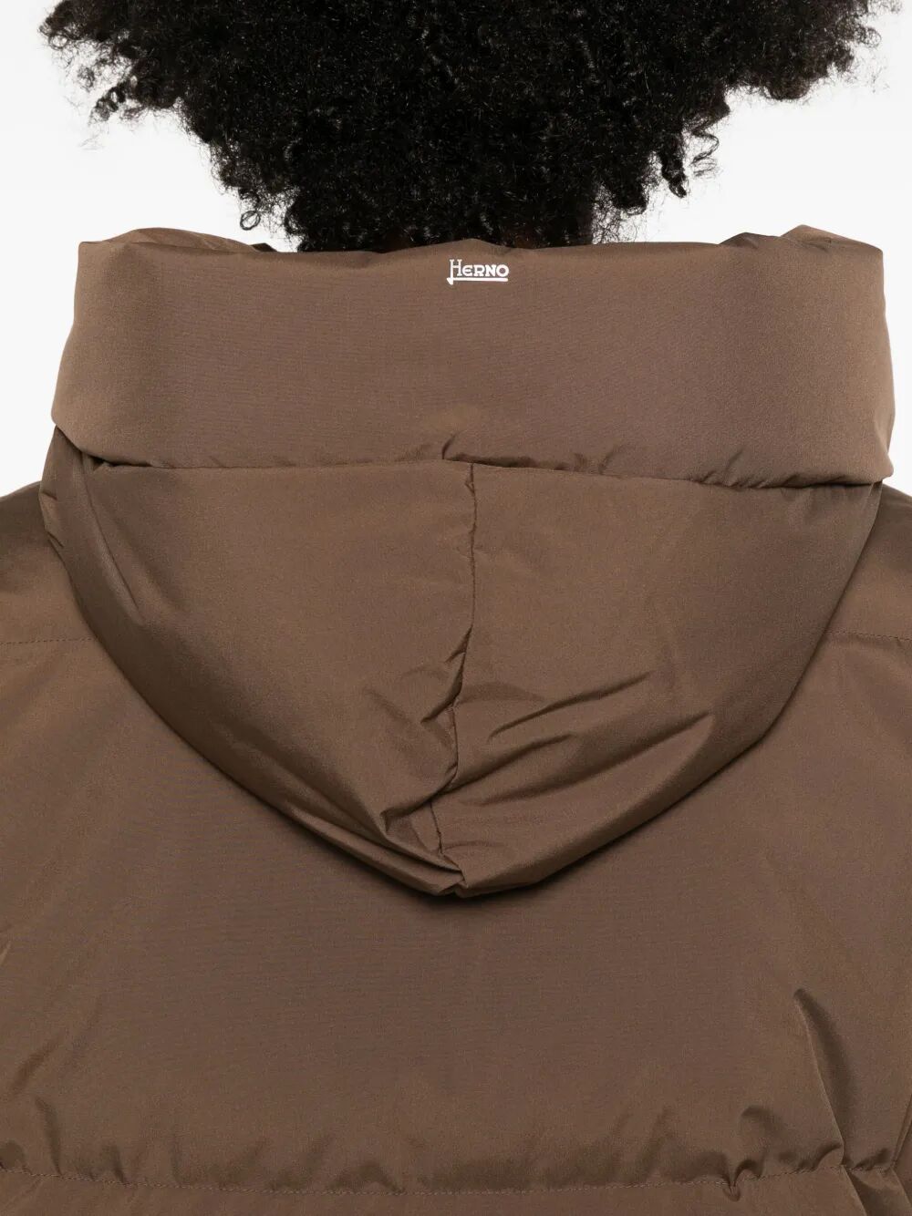 2LAYERS HOODED SHORT DOWN JACKET