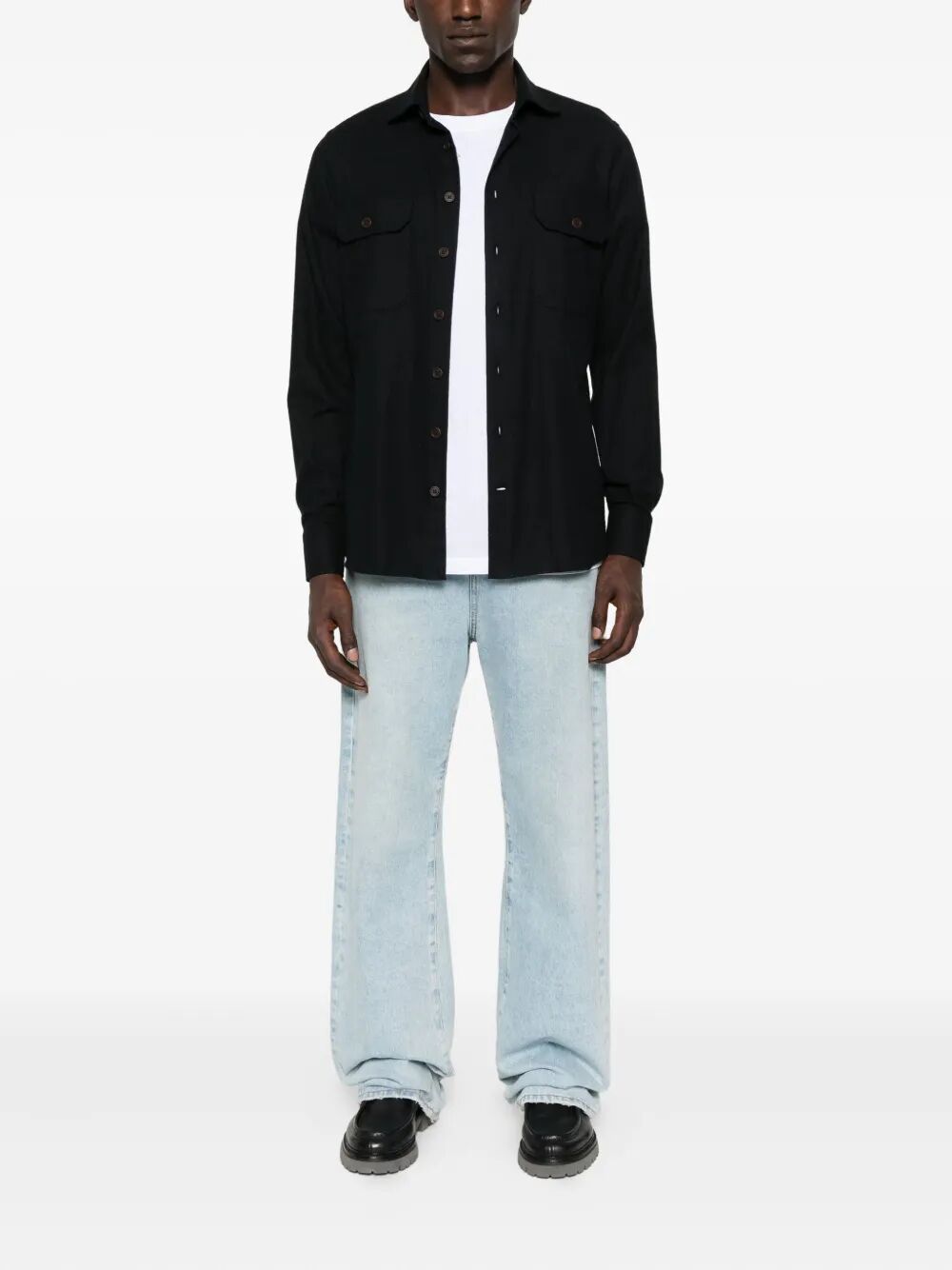 DOUBLE-POCKET COTTON SHIRT