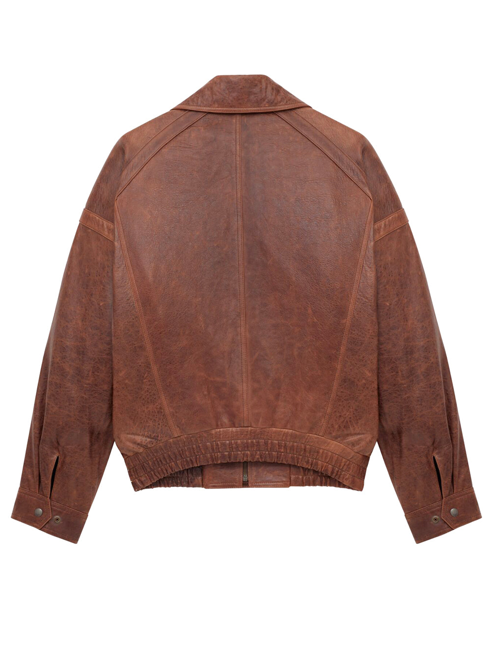 AGED LAMBSKIN BOMBER JACKET