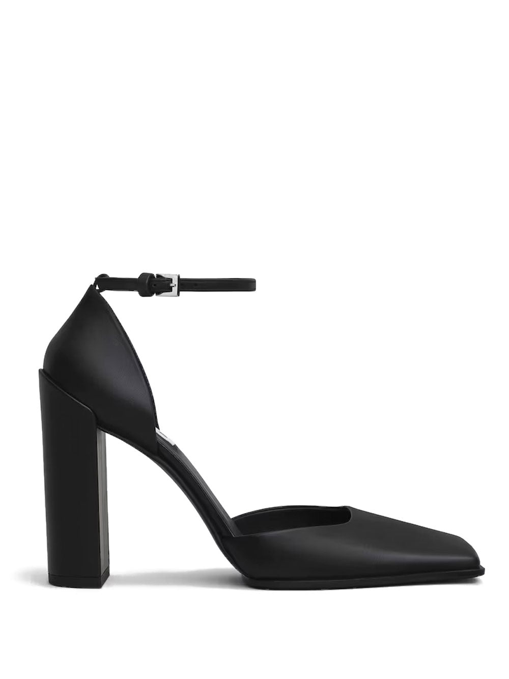 SQUARE D`ORSAY LEATHER PUMPS