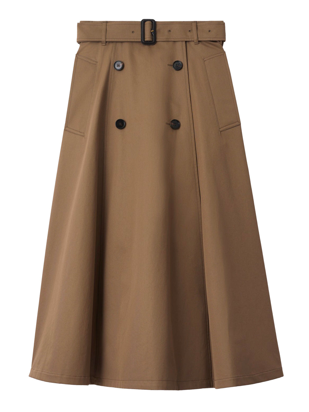 GONNA TRENCH MIDI IN GABARDINE