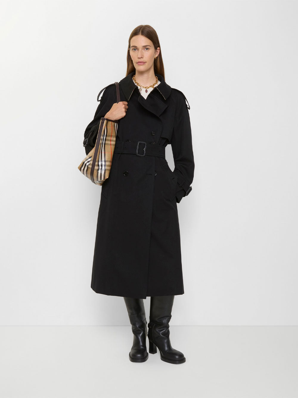 LONG GABARDINE FITZROVIA TRENCH COAT