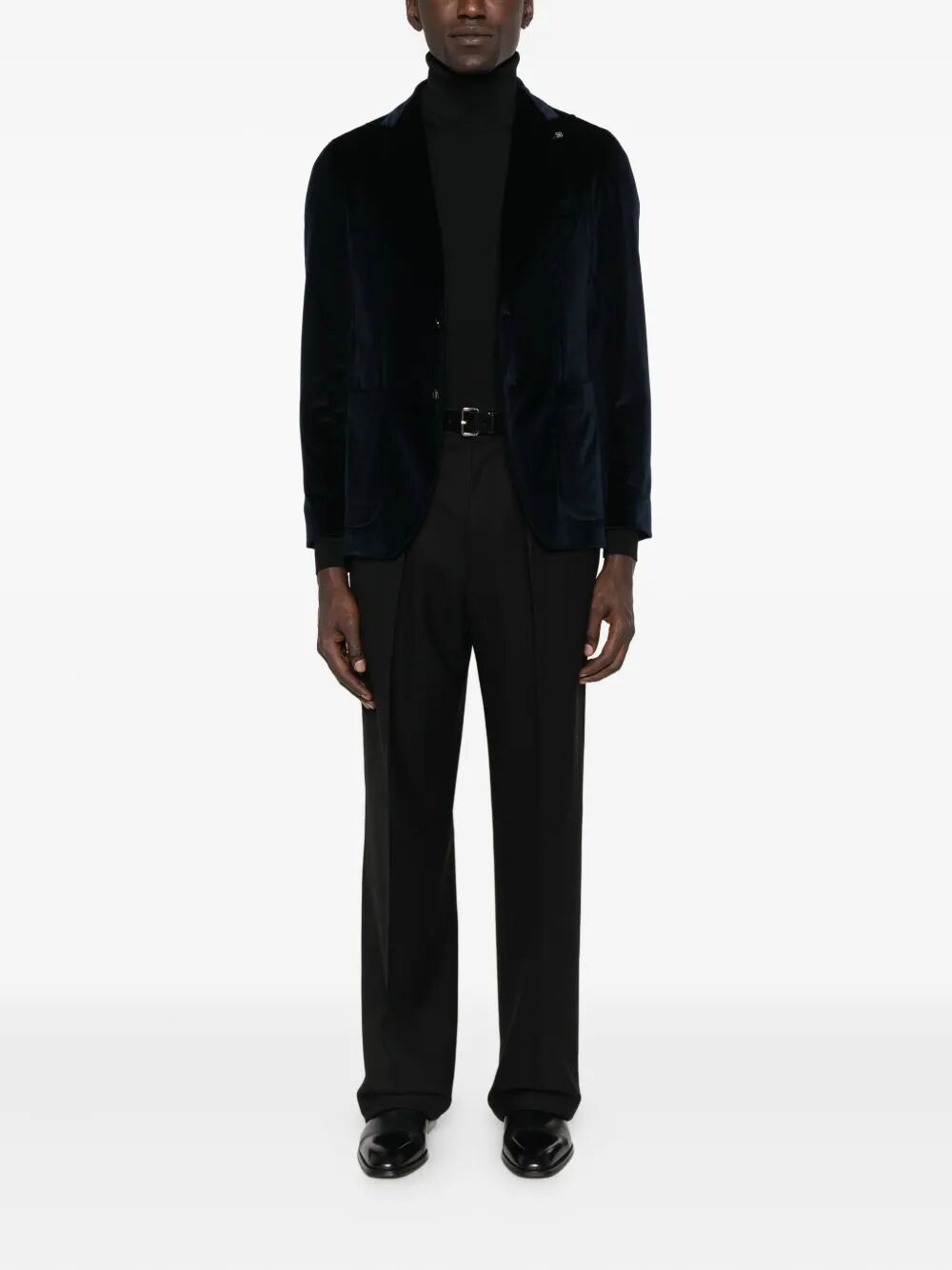 HIGH TWIST WOOL PLEATED TROUSERS