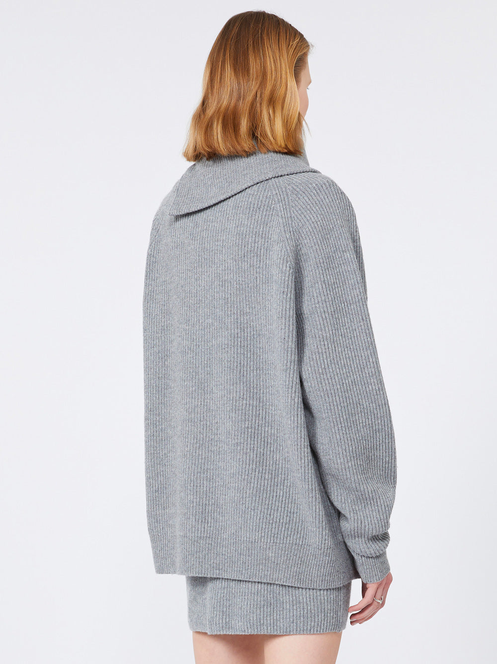 MAGLIA IN MISTO CASHMERE CON ZIP