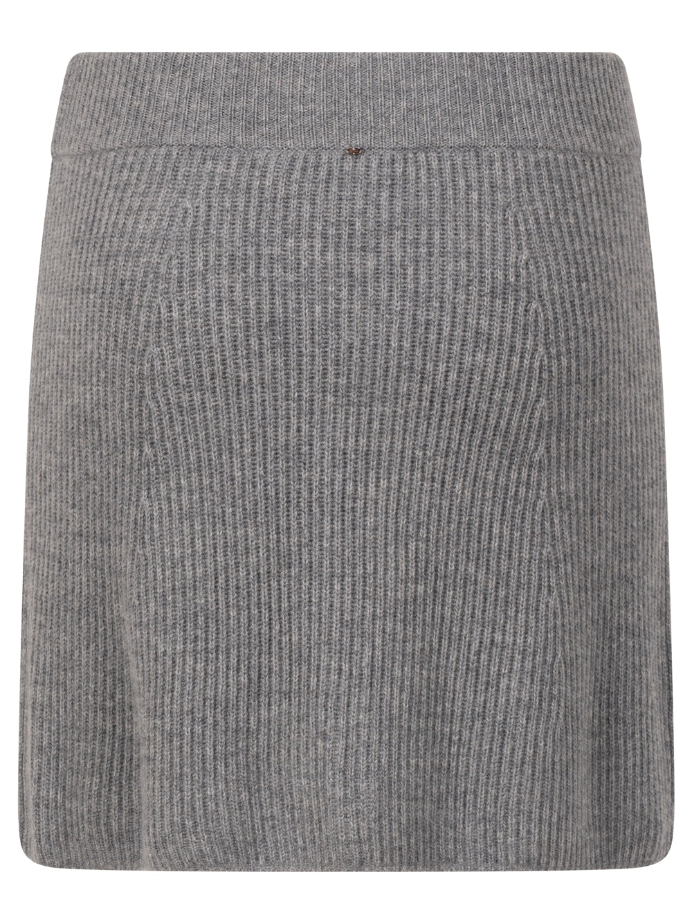WOOL KNIT MINISKIRT