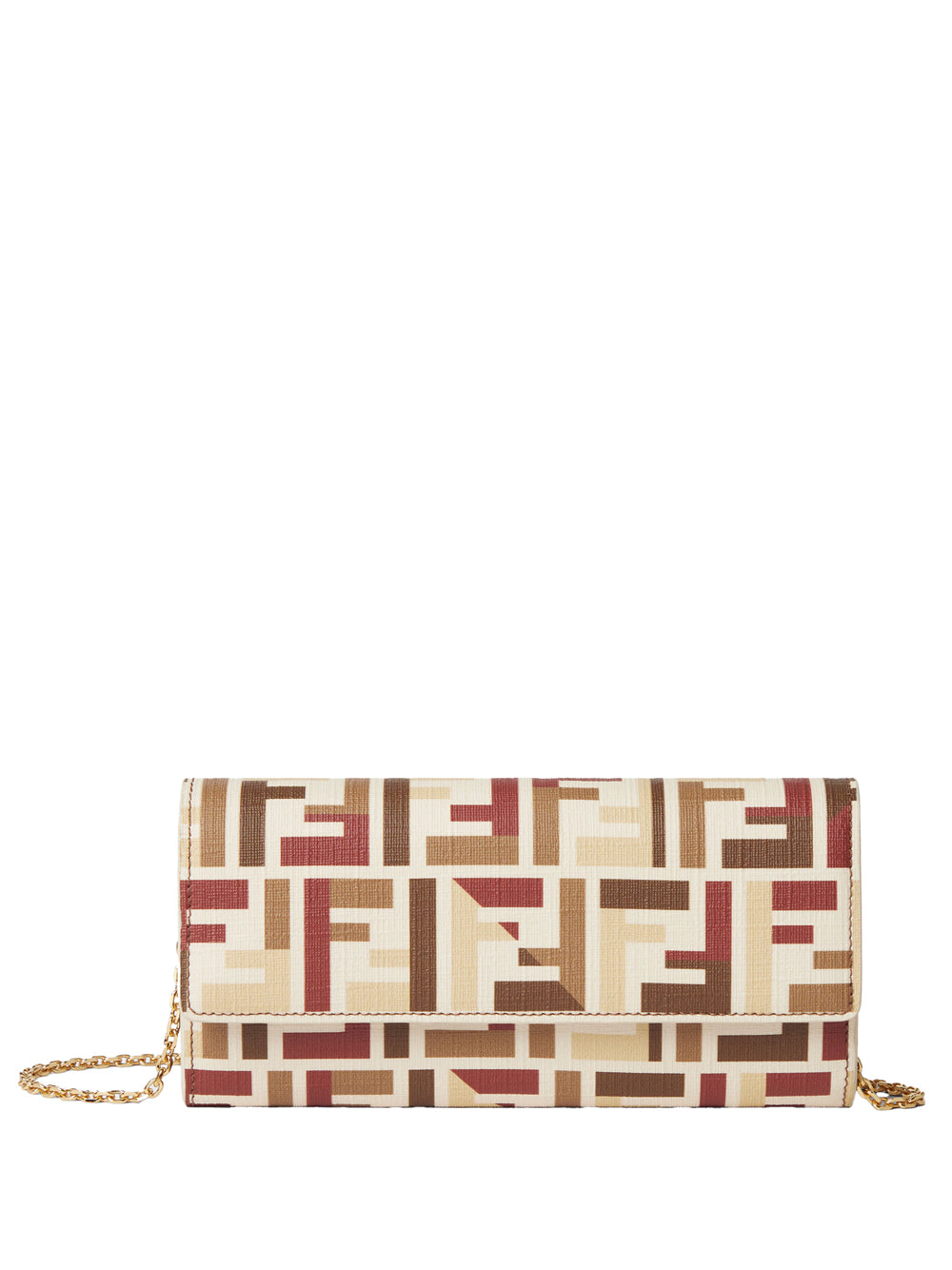 FF FABRIC CONTINENTAL WITH CHAIN POUCH