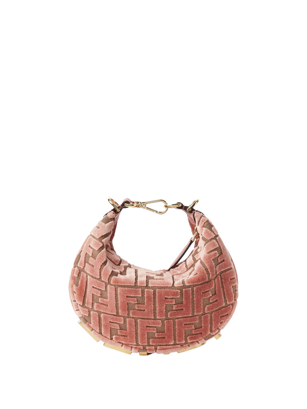 GRAPHY MINI HOBO BAG IN FF JACQUARD VELVET