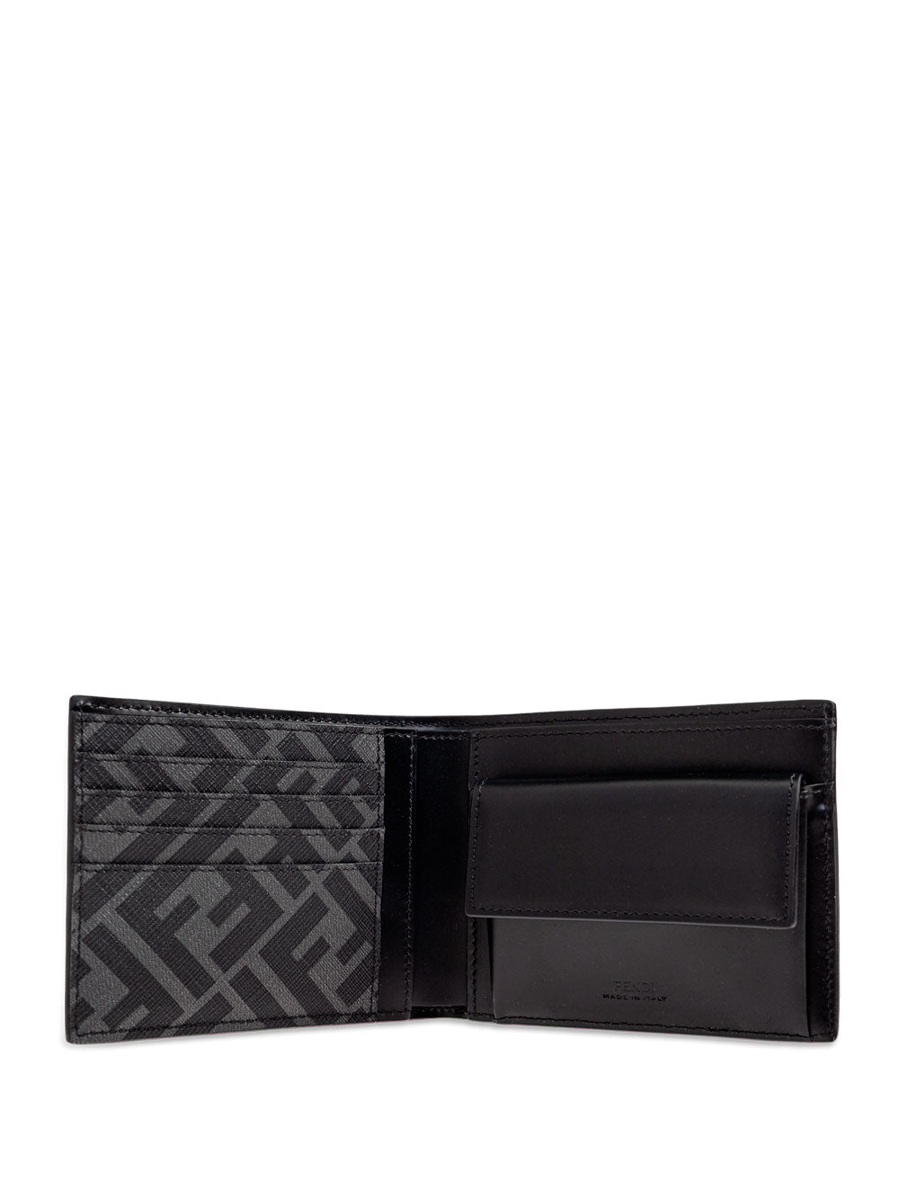 FF PRINT LEATHER BI-FOLD WALLET