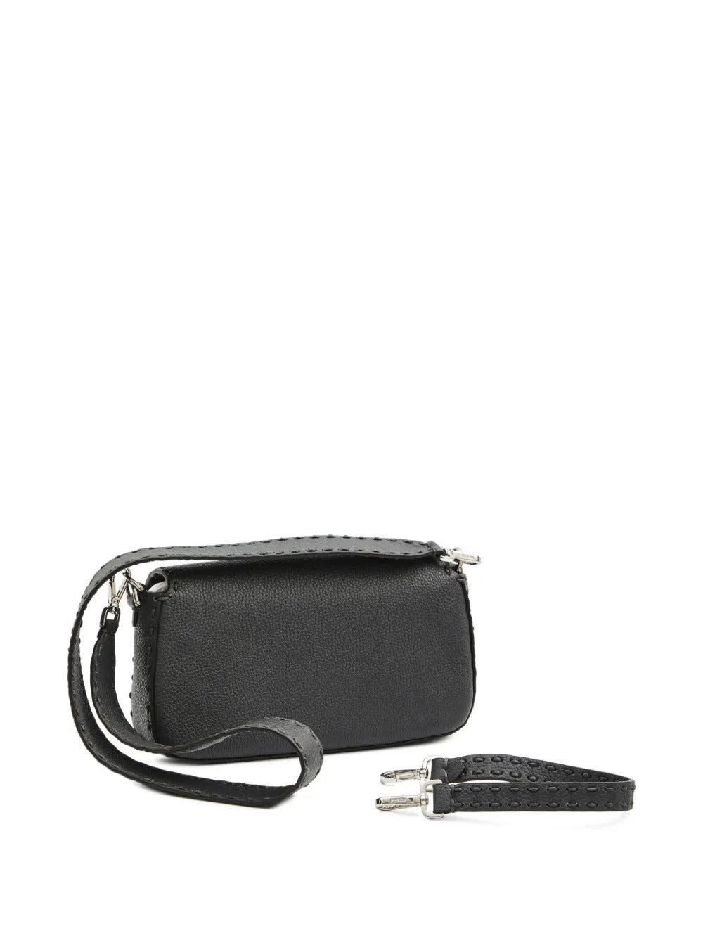 BAGUETTE MACRO-STITCH MESSENGER BAG