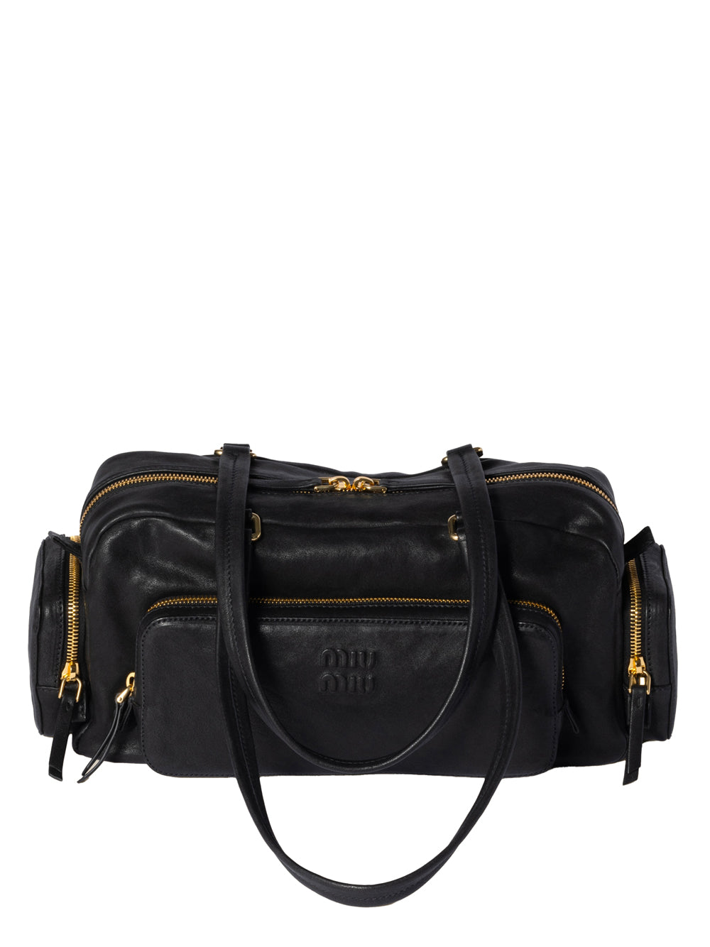 POCKET WASHED NAPPA LEATHER BAG