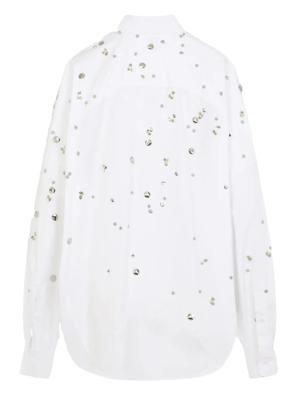 CASIA JEWELRY EMBELLISHMENT COCOON SHIRT