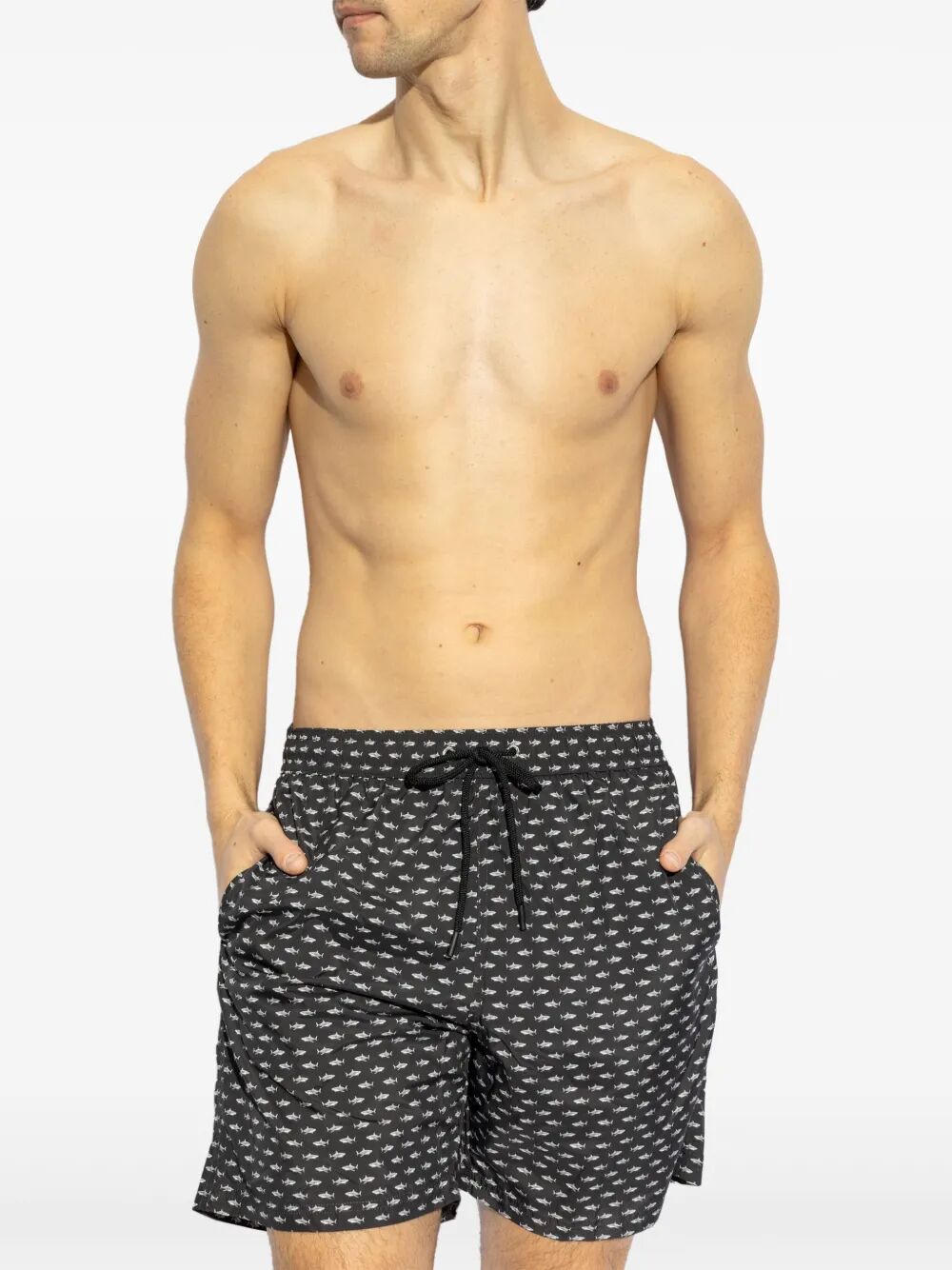 SHARK PRINT SWIM SHORTS