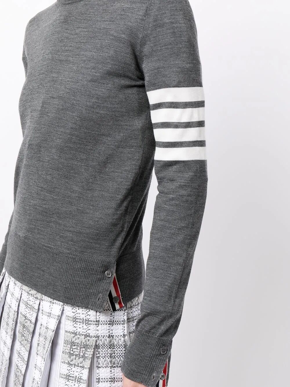 WOOL 4-BAR RELAXED PULLOVER